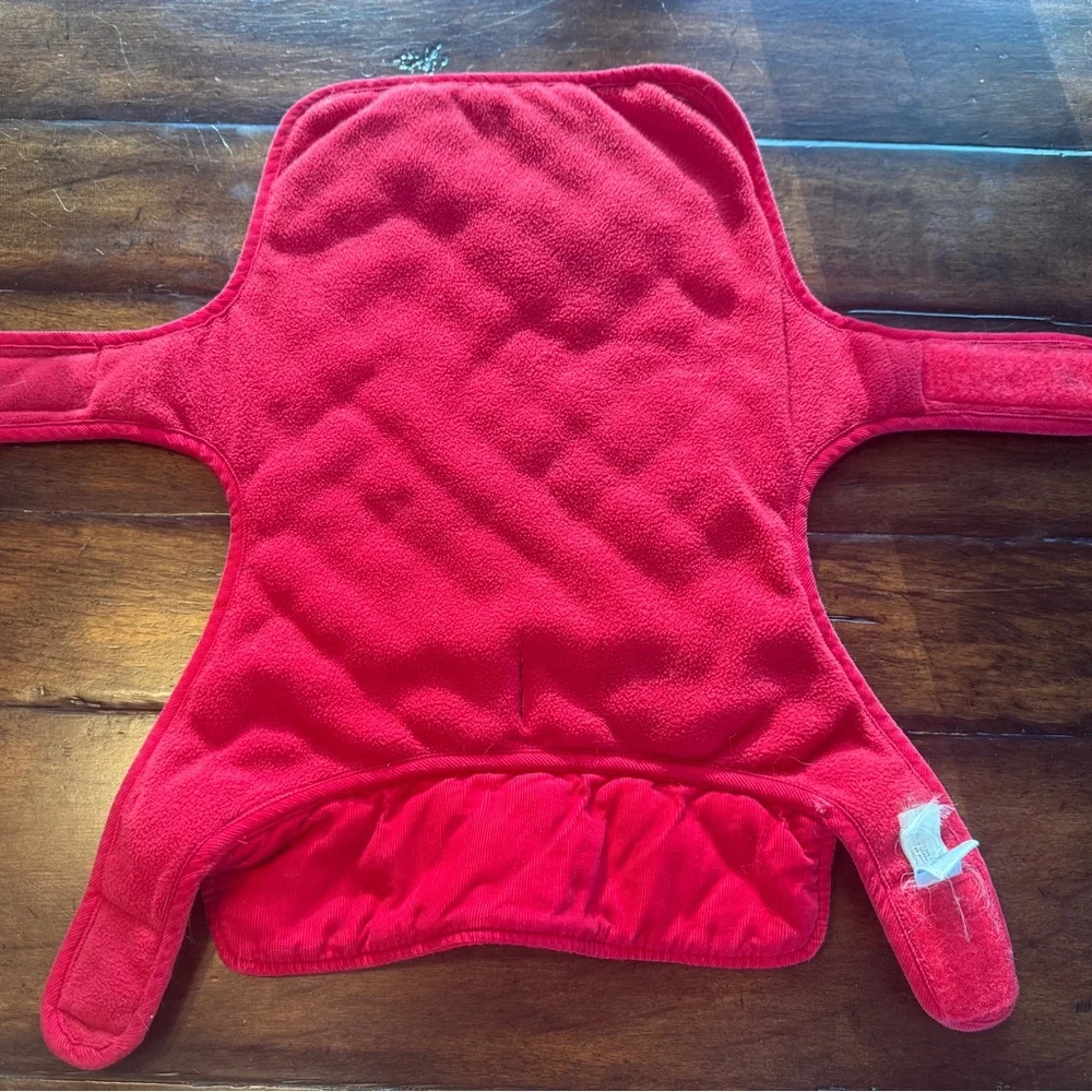 Dog Quilted Red Jacket-Size M